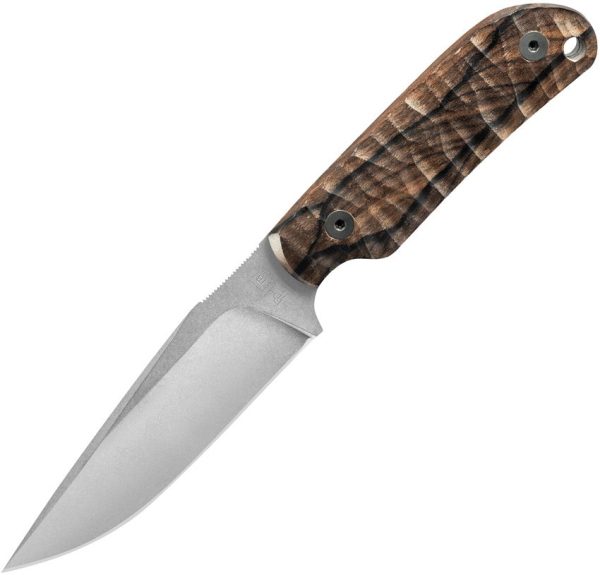 TB Outdoor Commandeur Fixed Blade Knife Ziricote Wood Handle