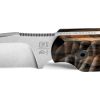 TB Outdoor Commandeur Fixed Blade Knife Ziricote Wood Handle