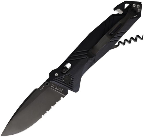 TB Outdoor C.A.C. Utility Axis Lock Black Folding Knife