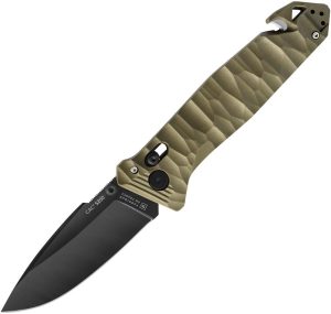 TB Outdoor C.A.C. S200 Axis Lock Green Folding Knife Nitrox Steel