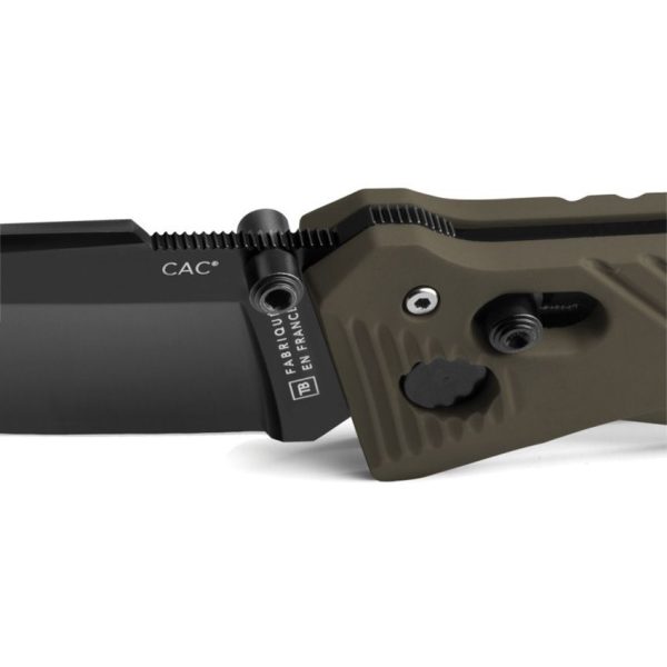 TB Outdoor C.A.C. Utility Axis Lock Folding Knife OD Green