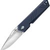 TB Outdoor Unboxer EDC Folding Knife 3" Nitrox Steel Blue Handle