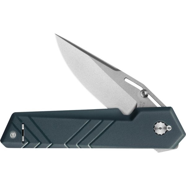 TB Outdoor Unboxer EDC Folding Knife 3" Nitrox Steel Blue Handle