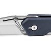 TB Outdoor Unboxer EDC Folding Knife 3" Nitrox Steel Blue Handle