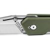 TB Outdoor Unboxer EDC Folder 3" Nitrox Steel Green Folding Knife