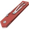 TB Outdoor Unboxer EDC Folding Knife 3" Nitrox Steel Red Handle