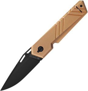 TB Outdoor Unboxer EDC Folding Knife 3" Black Nitrox Steel Coyote Tan
