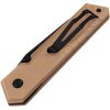 TB Outdoor Unboxer EDC Folding Knife 3" Black Nitrox Steel Coyote Tan