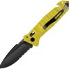 TBO112.jpg TB Outdoor C.A.C. Utility Axis Lock Folding Knife Yellow 3.38"