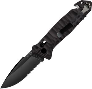 TB Outdoor C.A.C. Utility Axis Lock Folding Knife Black Nitrox