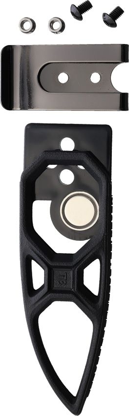 TB Outdoor Impact 127 PVD Black Fixed Blade Knife 1.4528 Steel