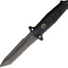 TB Outdoor Vengeur Survival Fixed Blade Knife Black Tanto