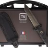 TB Outdoor Vengeur Survival Fixed Blade Knife Black Tanto