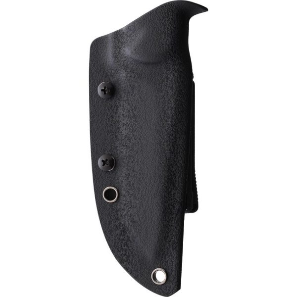 Defcon Fixed Blade D2 Tool Steel 4" Gray Blade Black Kydex Sheath