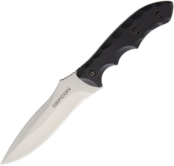 Defcon Hydra Fixed Blade D2 Steel Tactical Knife Black G10