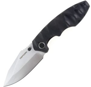 Defcon Linerlock Black 14C28N Stainless Folding Knife