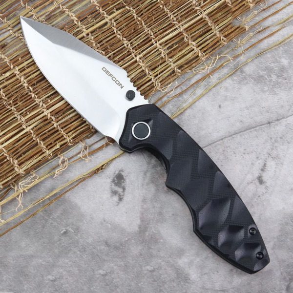 Defcon Linerlock Black 14C28N Stainless Folding Knife