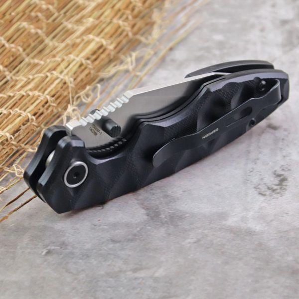 Defcon Linerlock Black 14C28N Stainless Folding Knife