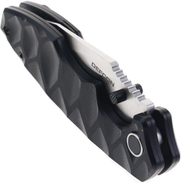Defcon Linerlock Black 14C28N Stainless Folding Knife