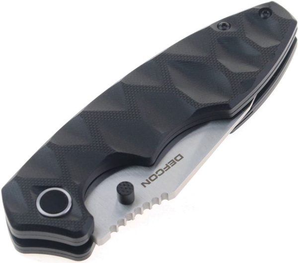 Defcon Linerlock Black 14C28N Stainless Folding Knife