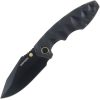 Defcon Linerlock Black/Gold Folding Knife 14C28N Sandvik Steel