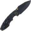 Defcon Linerlock Black/Gold Folding Knife 14C28N Sandvik Steel