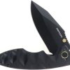 Defcon Linerlock Black/Gold Folding Knife 14C28N Sandvik Steel
