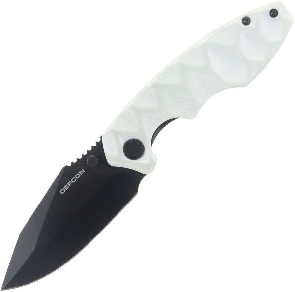 Defcon Linerlock Jade Folding Knife 14C28N Stainless Steel