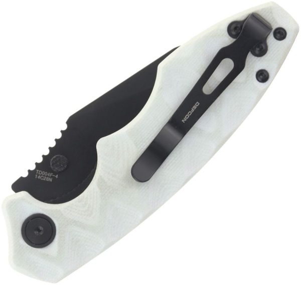 Defcon Linerlock Jade Folding Knife 14C28N Stainless Steel