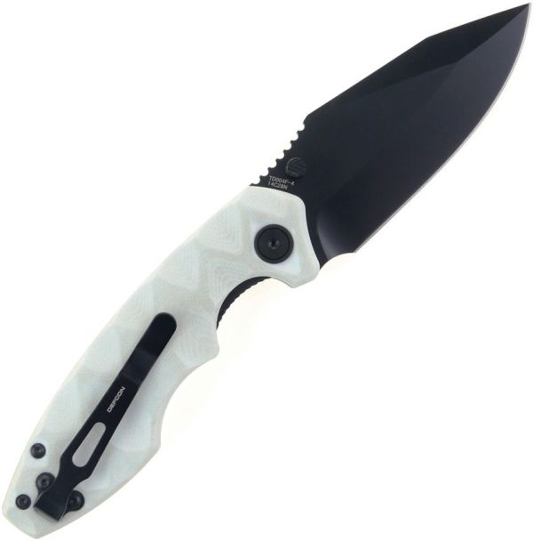 Defcon Linerlock Jade Folding Knife 14C28N Stainless Steel