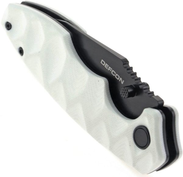 Defcon Linerlock Jade Folding Knife 14C28N Stainless Steel