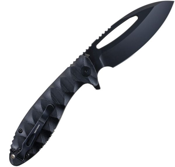 Defcon Tactical Linerlock Black 14C28N Folding Knife