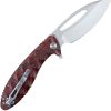 Defcon Tactical Linerlock Red 14C28N Stainless Folding Knife