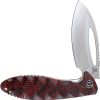 Defcon Tactical Linerlock Red 14C28N Stainless Folding Knife