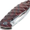 Defcon Tactical Linerlock Red 14C28N Stainless Folding Knife