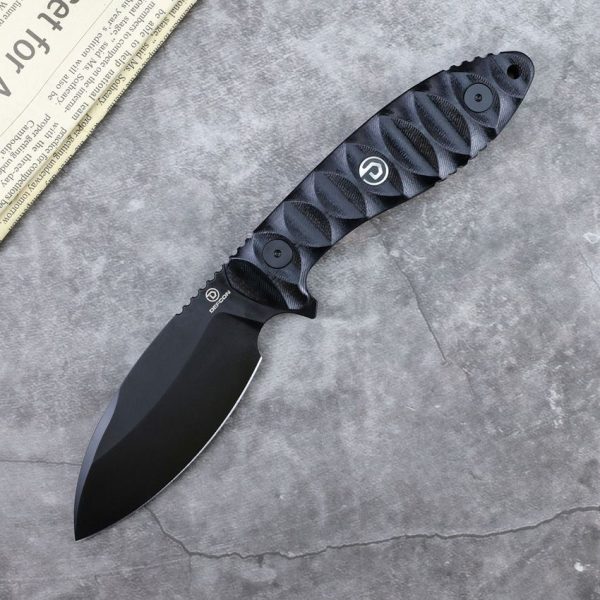 Defcon Tactical Fixed Blade 14C28N Sandvik Black G10 9"
