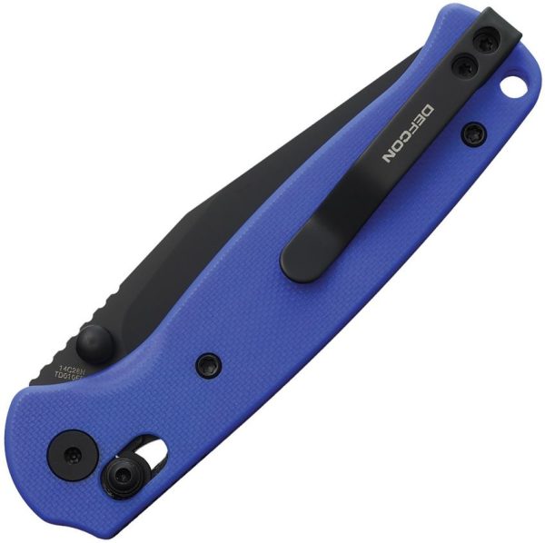 Defcon Blue G10 Folder Folding Knife EDC