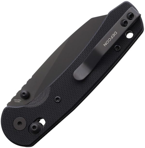 Defcon Ultra Lite Axis Lock Black G10 Folding Knife