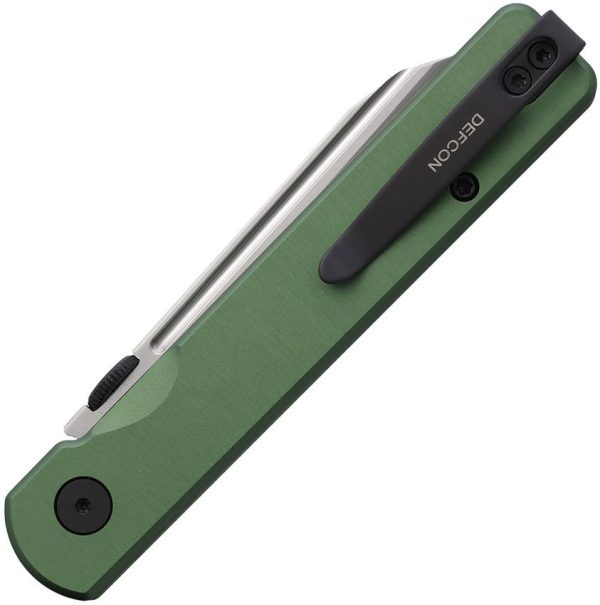 Defcon Operator Button Lock OD Green 14C28N Folding Knife
