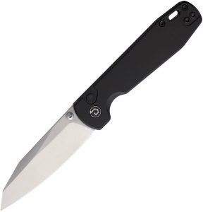 Defcon Tier 1 Button Lock Black Folding Knife 14C28N Sandvik