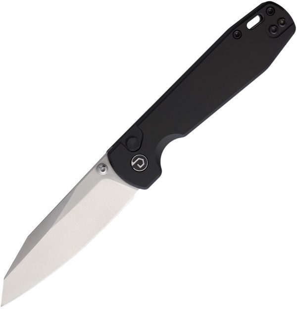 Defcon Tier 1 Button Lock Black Folding Knife 14C28N Sandvik