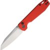 Defcon Tier 1 Button Lock Red Aluminum Folding Knife