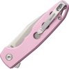 Defcon Ghost Button Lock Pink Aluminum Folding Knife