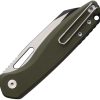 Defcon Warhawk Button Lock Folding Knife 14C28N OD Micarta