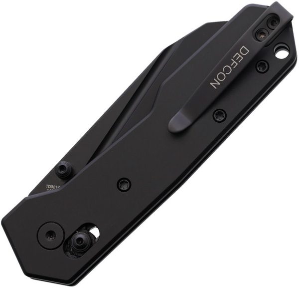 Defcon Axis Lock Black Folding Knife 14C28N Sandvik Blade