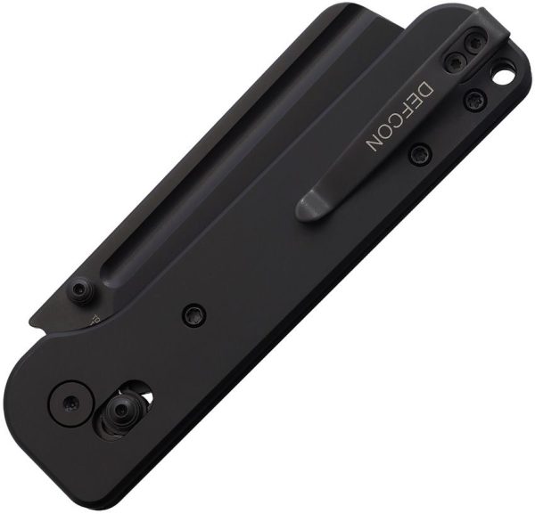 Defcon Pivot Lock Black Folding Knife 14C28N Cleaver Blade