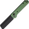 Defcon Pivot Lock Green 3" 14C28N Folding Knife Cleaver