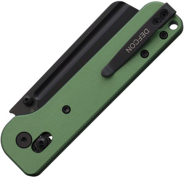 Defcon Pivot Lock Green 3" 14C28N Folding Knife Cleaver