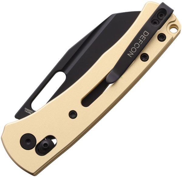 Defcon Axis Lock Tan Folding Knife 14C28N Sandvik Blade