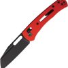Defcon Axis Lock Red Folding Knife 14C28N Blade